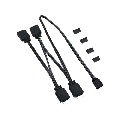 JTQYFI 5 V 3Pin 1 Frauen Bis 4 Männliche Argb Splitter Erweiterungskabel Für PC Chassis Fall CPU Kühlungslüfter Argb Fan Beleuchtung Synchronisation von JTQYFI