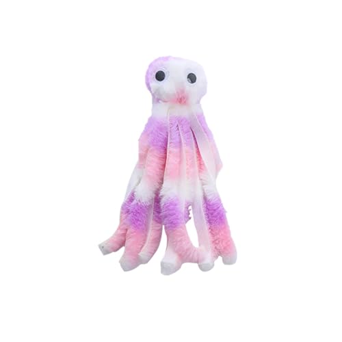 JTQYFI Katzenaktivitätsspielzeug Plüsch Oktopus Süßes Teether Kätzchen Kaut Molbäume Interaktive Haustier Bittierende Teaser Unterhaltungsspielzeug Für Langeweile von JTQYFI