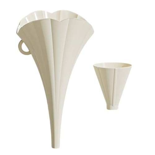 JTQYFI Miniaturtrichter - Effizienter Flüssigkeitstransfer - Effektiver Trichter zum Kochen und Musikverstärkung - Platzsparend - Multifunktional - Kunststoff - Apricot Blossom Beige von JTQYFI