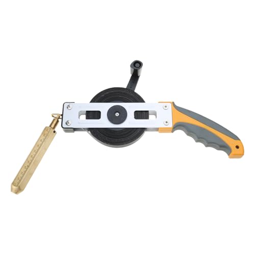 Ölmessband aus Karbonstahl, hohe Genauigkeit, 5/10/15/20/30 m, Messlineal mit Messing-PlumbBob von JTQYFI