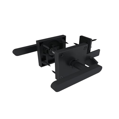 Praktisches Zaunschloss, doppelseitige Torriegel, robuste Schwingtürriegel für Außenzaun, Hinterhof, Garten von JTQYFI