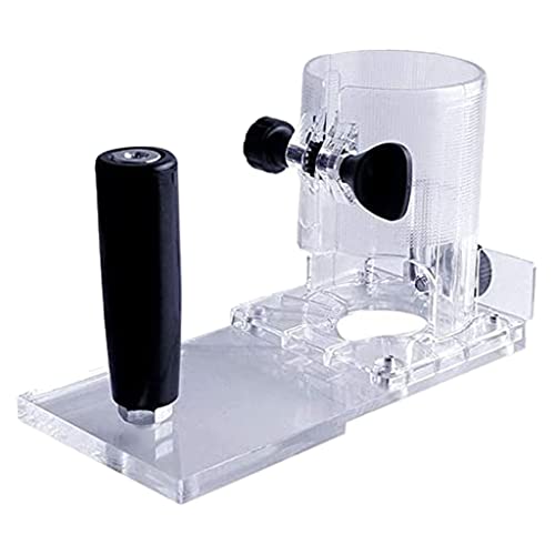 Schützende Trimmmaschine transparente Basis kompakte elektrische Holzbearbeitung Gravur Maschine einfach zu bedienen von JTQYFI