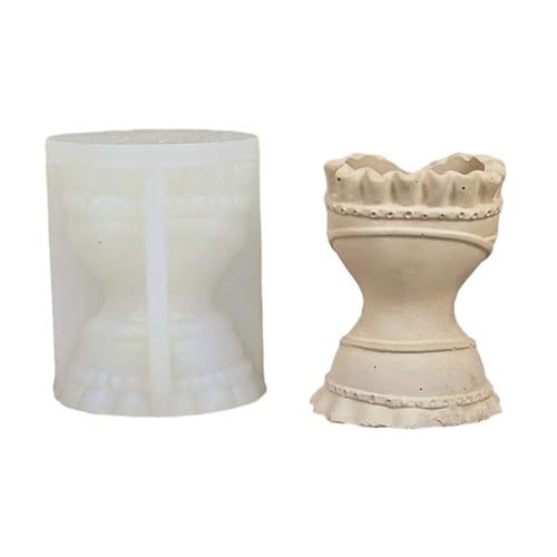 Silikonform für Hochzeitskleid, Betonformen, 3D-Vase, Kerzenhalter, Gips, Zement, Blumenarrangement, Ornament von JTQYFI