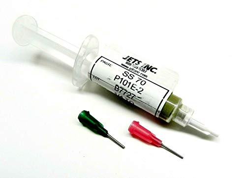JTS Silber-Lötpaste Medium 70% Silber 1/4 Unzen Spritze Lötpaste SS70 Made in USA von JTS