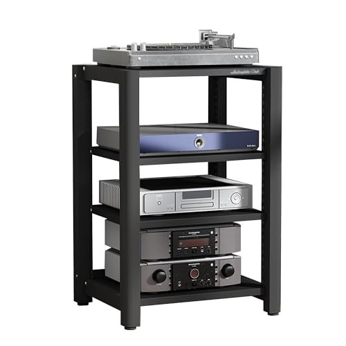 JTSMJQIE Eck-Plattenspieler, TV-Ständer, Medien-Regal, Stereo-Schrank, Audio-Regal für Wohnzimmer, kleines Unterhaltungszentrum, Spielzimmer von JTSMJQIE