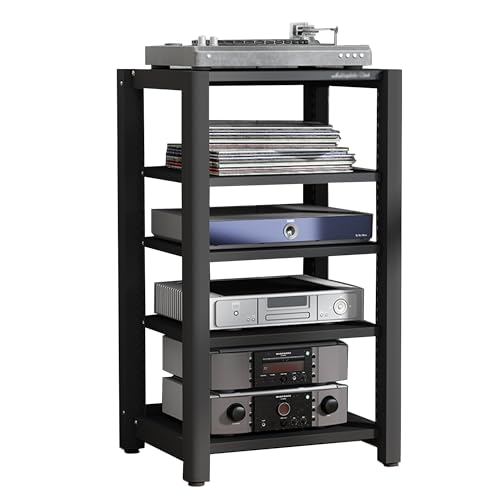 JTSMJQIE Eck-Plattenspieler, TV-Ständer, Medien-Regal, Stereo-Schrank, Audio-Regal für Wohnzimmer, kleines Unterhaltungszentrum, Spielzimmer von JTSMJQIE