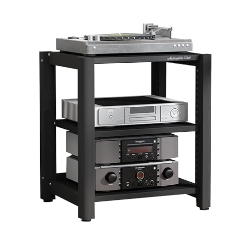 JTSMJQIE Eck-Plattenspieler, TV-Ständer, Medien-Regal, Stereo-Schrank, Audio-Regal für Wohnzimmer, kleines Unterhaltungszentrum, Spielzimmer von JTSMJQIE