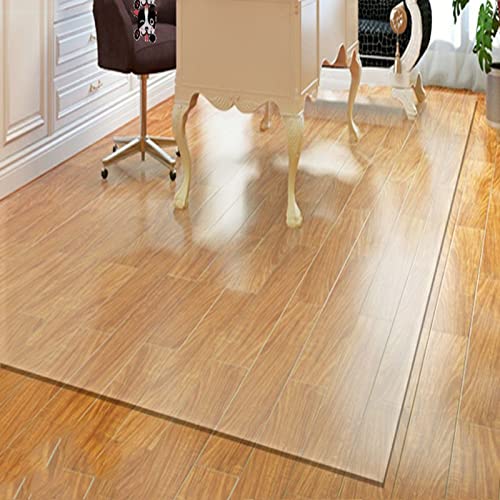 JTSMJQIE Extra großer Vinyl-Kunststoff-Teppichschutz – transparenter Bodenläufer/Teppich/Hartholzbodenschutz, rutschfeste Schreibtischunterlage JTSMJQIE Extra großer Vinyl-Kunststoff-Teppichschutz – transparenter Bodenläufer/Teppich/Hartholzbodenschutz, rutschfeste Schreibtischunterlage von JTSMJQIE