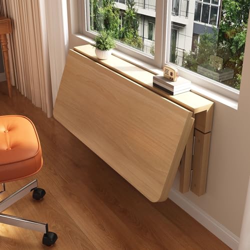 JTSMJQIE Kleiner Wand-Klapptisch, faltbarer Küchentisch, Wandschreibtisch, starke Tragfähigkeit, mehrfach, platzsparend, geeignet für Wohnzimmer, Küche, Schlafzimmer von JTSMJQIE