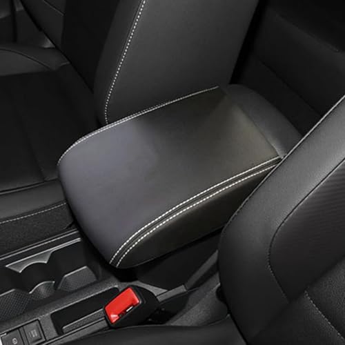 JTWMTY Schützende Armlehnenbox-Abdeckung Armlehnenbox-Schutzhülle Mikrofaser-Leder Auto-Armlehnenabdeckung Für T-ROC Für ROC 2019 2020 2021 2022 2023(Grey-Thread) von JTWMTY