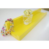 Gelb Floating Ledge Shelf Pappel Wood Home Organizer von JTWoodworks