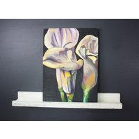 Rustikale Weiße Floating Ledge Shelf Bauernhaus Dekor von JTWoodworks