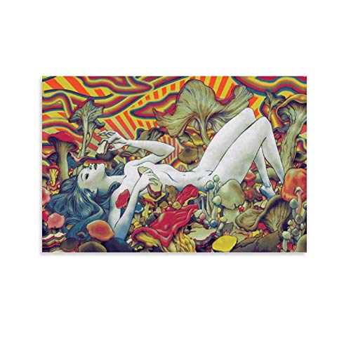 JTYK Psychedelic Art Gemälde abstrakte Poster auf Leinwand, Kunst-Poster und Wandkunst, Bild, moderne Familie, Schlafzimmer, Dekoration, Poster, 30 x 45 cm von JTYK