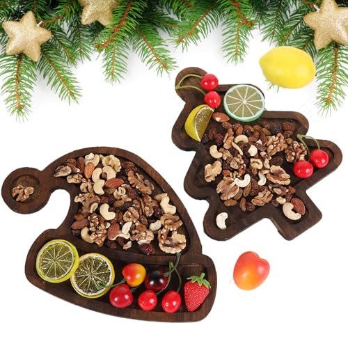 JUAEYIDDS 2 Stück Weihnachten Holz Serviertablett Teller Weihnachtsbaum-Servierplatten Serviertablett aus Holz für Weihnachtsbaum für Weihnachten DIY Einzigartige Lebensmittel Kuchen Snack Obst Nüsse JUAEYIDDS 2 Stück Weihnachten Holz Serviertablett Teller Weihnachtsbaum-Servierplatten Serviertablett aus Holz für Weihnachtsbaum für Weihnachten DIY Einzigartige Lebensmittel Kuchen Snack Obst Nüsse von JUAEYIDDS