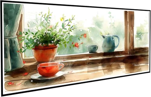 Diamond Painting Anlage Diamant Painting Bilder Tasse Diamond Paintings Erwachsene Groß XXL 90x200cm Diamonds Paintings Kinder DIY Mosaikherstellung Bastelset für Halloween Deko Wohnzimmer J2-439 von JUAIYOON