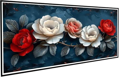 Diamond Painting Erwachsene Groß XXL 100x200cm, 5D Diamant Painting Bilder Diamond Paintings Kinder Blätter, DIY Diamant Kunst Malerei Kreuzstich Stickerei Basteln Mädchen, Zimmer Deko Geschenk J2-432 von JUAIYOON