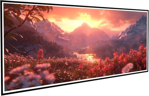 Diamond Painting Erwachsene Groß XXL 40x80cm, 5D Diamant Painting Bilder Diamond Paintings Kinder Blume, DIY Diamant Kunst Malerei Kreuzstich Stickerei Basteln Mädchen, Zimmer Deko Geschenk J2-444 von JUAIYOON