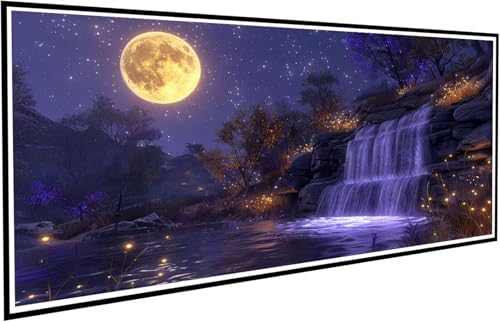 Diamond Painting Erwachsene Groß XXL 45x90cm,5D Diamant Painting Bilder Diamond Paintings Kinder Nachtansicht,DIY Diamant Kunst Malerei Kreuzstich Stickerei Basteln Mädchen,Zimmer Deko Geschenk J2-402 von JUAIYOON