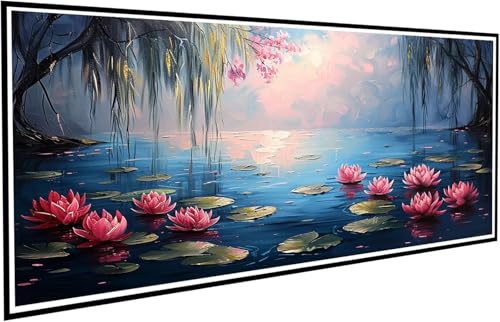 Diamond Painting Erwachsene Groß XXL 50x100cm, 5D Diamant Painting Bilder Diamond Paintings Kinder Lotus, DIY Diamant Kunst Malerei Kreuzstich Stickerei Basteln Mädchen, Zimmer Deko Geschenk J2-500 Diamond Painting Erwachsene Groß XXL 50x100cm, 5D Diamant Painting Bilder Diamond Paintings Kinder Lotus, DIY Diamant Kunst Malerei Kreuzstich Stickerei Basteln Mädchen, Zimmer Deko Geschenk J2-500 von JUAIYOON