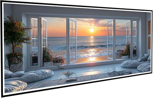 Diamond Painting Erwachsene Groß XXL 50x100cm, 5D Diamant Painting Bilder Diamond Paintings Kinder Sonnenaufgang, DIY Diamant Kunst Malerei Kreuzstich Stickerei Basteln Mädchen, Zimmer Deko J2-568 Diamond Painting Erwachsene Groß XXL 50x100cm, 5D Diamant Painting Bilder Diamond Paintings Kinder Sonnenaufgang, DIY Diamant Kunst Malerei Kreuzstich Stickerei Basteln Mädchen, Zimmer Deko J2-568 von JUAIYOON