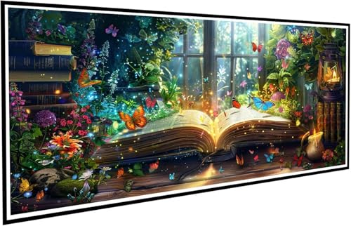 Diamond Painting Erwachsene Groß XXL 60x120cm, 5D Diamant Painting Bilder Diamond Paintings Kinder Schmetterling, DIY Diamant Kunst Malerei Kreuzstich Stickerei Basteln Mädchen, Zimmer Deko J2-456 von JUAIYOON