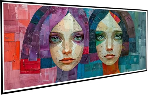 Diamond Painting Erwachsene Groß XXL 70x140cm, 5D Diamant Painting Bilder Diamond Paintings Kinder Frau, DIY Diamant Kunst Malerei Kreuzstich Stickerei Basteln Mädchen, Zimmer Deko Geschenk J2-494 von JUAIYOON