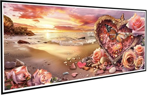 Diamond Painting Erwachsene Groß XXL 70x140cm, 5D Diamant Painting Bilder Diamond Paintings Kinder Strand, DIY Diamant Kunst Malerei Kreuzstich Stickerei Basteln Mädchen, Zimmer Deko Geschenk J2-546 Diamond Painting Erwachsene Groß XXL 70x140cm, 5D Diamant Painting Bilder Diamond Paintings Kinder Strand, DIY Diamant Kunst Malerei Kreuzstich Stickerei Basteln Mädchen, Zimmer Deko Geschenk J2-546 von JUAIYOON