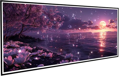 Diamond Painting Erwachsene Groß XXL 80x160cm, 5D Diamant Painting Bilder Diamond Paintings Kinder Blume, DIY Diamant Kunst Malerei Kreuzstich Stickerei Basteln Mädchen, Zimmer Deko Geschenk J2-430 von JUAIYOON