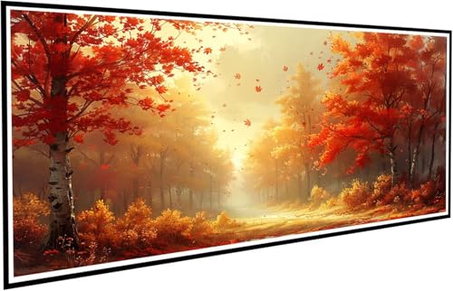 Diamond Painting Erwachsene Groß XXL 90x200cm, 5D Diamant Painting Bilder Diamond Paintings Kinder Wald, DIY Diamant Kunst Malerei Kreuzstich Stickerei Basteln Mädchen, Zimmer Deko Geschenk J2-434 von JUAIYOON