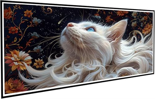 Diamond Painting Katze Diamant Painting Bilder Blume Diamond Paintings Erwachsene Groß XXL 50x100cm Diamonds Paintings Kinder DIY Mosaikherstellung Bastelset für Halloween Deko Wohnzimmer J2-509 Diamond Painting Katze Diamant Painting Bilder Blume Diamond Paintings Erwachsene Groß XXL 50x100cm Diamonds Paintings Kinder DIY Mosaikherstellung Bastelset für Halloween Deko Wohnzimmer J2-509 von JUAIYOON