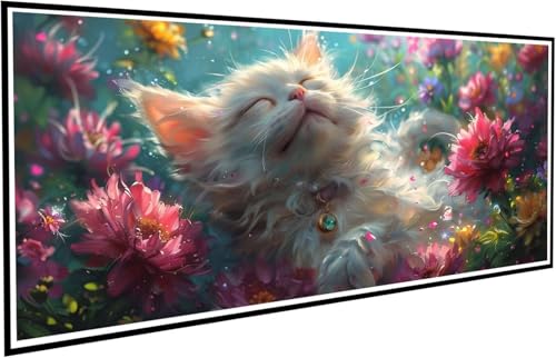 Diamond Painting Katze Diamant Painting Bilder Blume Diamond Paintings Erwachsene Groß XXL 90x200cm Diamonds Paintings Kinder DIY Mosaikherstellung Bastelset für Halloween Deko Wohnzimmer J2-531 Diamond Painting Katze Diamant Painting Bilder Blume Diamond Paintings Erwachsene Groß XXL 90x200cm Diamonds Paintings Kinder DIY Mosaikherstellung Bastelset für Halloween Deko Wohnzimmer J2-531 von JUAIYOON