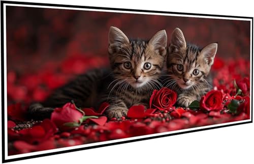 Diamond Painting Katze Diamant Painting Bilder Rose Diamond Paintings Erwachsene Groß XXL 40x80cm Diamonds Paintings Anfänger DIY Mosaikherstellung Bastelset für Halloween Deko Wohnzimmer J2-561 Diamond Painting Katze Diamant Painting Bilder Rose Diamond Paintings Erwachsene Groß XXL 40x80cm Diamonds Paintings Anfänger DIY Mosaikherstellung Bastelset für Halloween Deko Wohnzimmer J2-561 von JUAIYOON