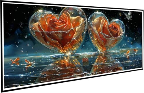 Diamond Painting Liebe Diamant Painting Bilder Rose Diamond Paintings Erwachsene Groß XXL 60x120cm Diamonds Paintings Kinder DIY Mosaikherstellung Bastelset für Halloween Deko Wohnzimmer J2-533 Diamond Painting Liebe Diamant Painting Bilder Rose Diamond Paintings Erwachsene Groß XXL 60x120cm Diamonds Paintings Kinder DIY Mosaikherstellung Bastelset für Halloween Deko Wohnzimmer J2-533 von JUAIYOON