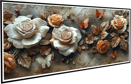 Diamond Painting Rose Diamant Painting Bilder Schmetterling Diamond Paintings Erwachsene Groß XXL 40x80cm Diamonds Paintings Kinder DIY Mosaikherstellung Bastelset für Halloween Deko Wohnzimmer J2-563 Diamond Painting Rose Diamant Painting Bilder Schmetterling Diamond Paintings Erwachsene Groß XXL 40x80cm Diamonds Paintings Kinder DIY Mosaikherstellung Bastelset für Halloween Deko Wohnzimmer J2-563 von JUAIYOON