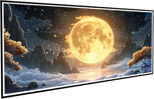 Diamond Painting Schneeflocke Diamant Painting Bilder Sternenhimmel Diamond Paintings Erwachsene Groß XXL 80x160cm Diamonds Paintings Kinder DIY Mosaikherstellung Bastelset für Deko Wohnzimmer J2-455 von JUAIYOON
