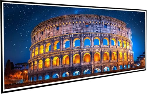 Diamond Painting Stadt Diamant Painting Bilder Festung Diamond Paintings Erwachsene Groß XXL 100x200cm Diamonds Paintings Kinder DIY Mosaikherstellung Bastelset für Halloween Deko Wohnzimmer J2-449 von JUAIYOON