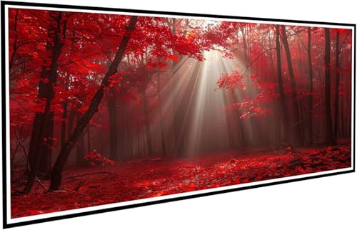 Diamond Painting Wald Diamant Painting Bilder Baum Diamond Paintings Erwachsene Groß XXL 50x100cm Diamonds Paintings Anfänger DIY Mosaikherstellung Bastelset für Halloween Deko Wohnzimmer J2-433 von JUAIYOON