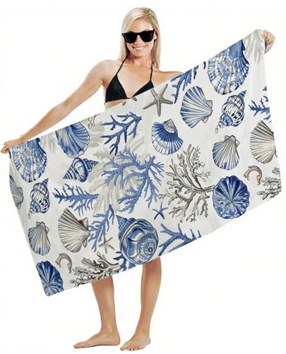 Mikrofaser Handtuch 220x100cm Strandtuch, Schnelltrocknend Stranddecke Sandfrei, Saugfähig, mit Gummiband & Wasserdichter Beutel Kordelzug, Badehandtuch für Pool Reise Gym Yoga, Strand Zubehör Y2-368 Mikrofaser Handtuch 220x100cm Strandtuch, Schnelltrocknend Stranddecke Sandfrei, Saugfähig, mit Gummiband & Wasserdichter Beutel Kordelzug, Badehandtuch für Pool Reise Gym Yoga, Strand Zubehör Y2-368 von JUAIYOON