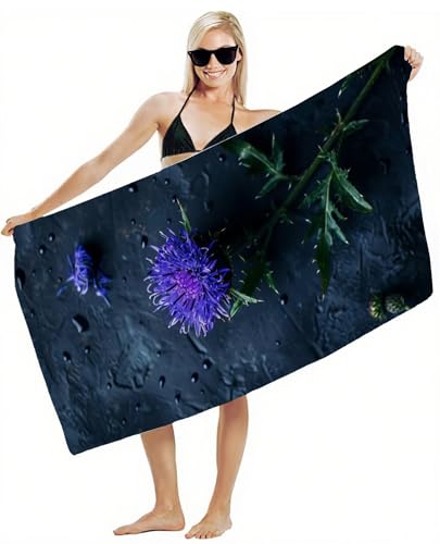 Mikrofaser Handtuch 75x150cm Strandtuch, Schnelltrocknend Stranddecke Sandfrei, Saugfähig, mit Gummiband & Wasserdichter Beutel Kordelzug, Badehandtuch für Pool Reise Gym Yoga, Strand Zubehör Y2-346 Mikrofaser Handtuch 75x150cm Strandtuch, Schnelltrocknend Stranddecke Sandfrei, Saugfähig, mit Gummiband & Wasserdichter Beutel Kordelzug, Badehandtuch für Pool Reise Gym Yoga, Strand Zubehör Y2-346 von JUAIYOON
