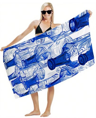 Mikrofaser Handtuch 75x150cm Strandtuch, Schnelltrocknend Stranddecke Sandfrei, Saugfähig, mit Gummiband & Wasserdichter Beutel Kordelzug, Badehandtuch für Pool Reise Gym Yoga, Strand Zubehör Y2-378 Mikrofaser Handtuch 75x150cm Strandtuch, Schnelltrocknend Stranddecke Sandfrei, Saugfähig, mit Gummiband & Wasserdichter Beutel Kordelzug, Badehandtuch für Pool Reise Gym Yoga, Strand Zubehör Y2-378 von JUAIYOON
