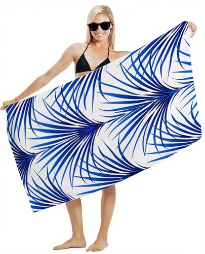 Mikrofaser Handtuch 80x180cm Strandtuch, Schnelltrocknend Stranddecke Sandfrei, Saugfähig, mit Gummiband & Wasserdichter Beutel Kordelzug, Badehandtuch für Pool Reise Gym Yoga, Strand Zubehör Y2-390 Mikrofaser Handtuch 80x180cm Strandtuch, Schnelltrocknend Stranddecke Sandfrei, Saugfähig, mit Gummiband & Wasserdichter Beutel Kordelzug, Badehandtuch für Pool Reise Gym Yoga, Strand Zubehör Y2-390 von JUAIYOON