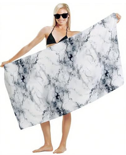 Mikrofaser Handtuch 90x180cm Strandtuch, Schnelltrocknend Stranddecke Sandfrei, Saugfähig, mit Gummiband & Wasserdichter Beutel Kordelzug, Badehandtuch für Pool Reise Gym Yoga, Strand Zubehör Y2-376 Mikrofaser Handtuch 90x180cm Strandtuch, Schnelltrocknend Stranddecke Sandfrei, Saugfähig, mit Gummiband & Wasserdichter Beutel Kordelzug, Badehandtuch für Pool Reise Gym Yoga, Strand Zubehör Y2-376 von JUAIYOON