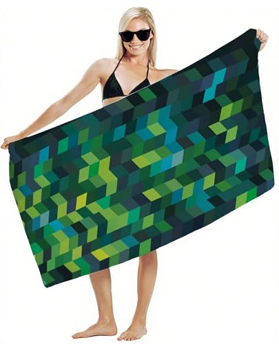 Mikrofaser Handtuch 90x180cm Strandtuch, Schnelltrocknend Stranddecke Sandfrei, Saugfähig, mit Gummiband & Wasserdichter Beutel Kordelzug, Badehandtuch für Pool Reise Gym Yoga, Strand Zubehör Y2-404 Mikrofaser Handtuch 90x180cm Strandtuch, Schnelltrocknend Stranddecke Sandfrei, Saugfähig, mit Gummiband & Wasserdichter Beutel Kordelzug, Badehandtuch für Pool Reise Gym Yoga, Strand Zubehör Y2-404 von JUAIYOON
