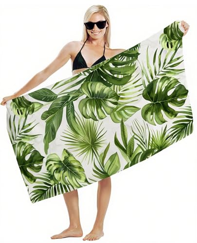 Strandtuch XXL 100x200cm Mikrofaser Handtuch, Schnelltrocknend Sandfrei Leicht mit Gummiband & Druckknöpfen, Kompakt Super Saugfähig, Badetuch für Damen Herren Kinder, Strandurlaub Must Haves Y2-379 Strandtuch XXL 100x200cm Mikrofaser Handtuch, Schnelltrocknend Sandfrei Leicht mit Gummiband & Druckknöpfen, Kompakt Super Saugfähig, Badetuch für Damen Herren Kinder, Strandurlaub Must Haves Y2-379 von JUAIYOON
