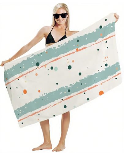 Strandtuch XXL 70x140cm Mikrofaser Handtuch, Schnelltrocknend Sandfrei Leicht mit Gummiband & Druckknöpfen, Kompakt Super Saugfähig, Badetuch für Damen Herren Kinder, Strandurlaub Must Haves Y2-401 Strandtuch XXL 70x140cm Mikrofaser Handtuch, Schnelltrocknend Sandfrei Leicht mit Gummiband & Druckknöpfen, Kompakt Super Saugfähig, Badetuch für Damen Herren Kinder, Strandurlaub Must Haves Y2-401 von JUAIYOON