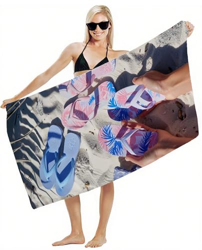 Strandtuch XXL 70x140cm Mikrofaser Handtuch, Schnelltrocknend Sandfrei Leicht mit Gummiband & Druckknöpfen, Kompakt Super Saugfähig, Badetuch für Damen Herren Kinder, Strandurlaub Must Haves Y2-417 Strandtuch XXL 70x140cm Mikrofaser Handtuch, Schnelltrocknend Sandfrei Leicht mit Gummiband & Druckknöpfen, Kompakt Super Saugfähig, Badetuch für Damen Herren Kinder, Strandurlaub Must Haves Y2-417 von JUAIYOON
