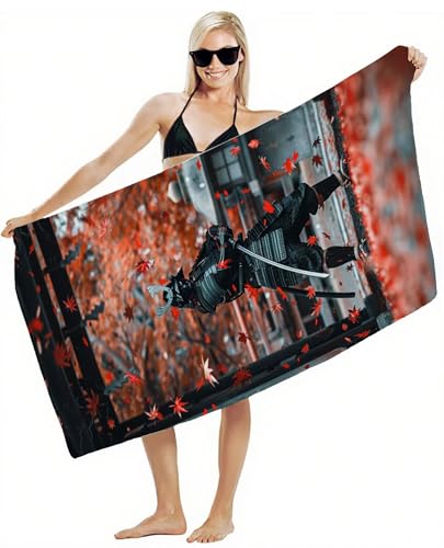 Strandtuch XXL 75x150cm Mikrofaser Handtuch, Schnelltrocknend Sandfrei Leicht mit Gummiband & Druckknöpfen, Kompakt Super Saugfähig, Badetuch für Damen Herren Kinder, Strandurlaub Must Haves Y2-361 Strandtuch XXL 75x150cm Mikrofaser Handtuch, Schnelltrocknend Sandfrei Leicht mit Gummiband & Druckknöpfen, Kompakt Super Saugfähig, Badetuch für Damen Herren Kinder, Strandurlaub Must Haves Y2-361 von JUAIYOON