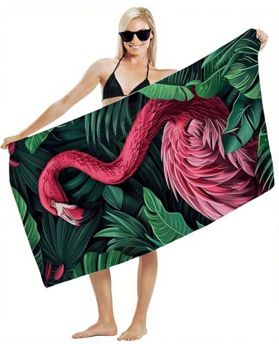 Strandtuch XXL 80x180cm Mikrofaser Handtuch, Schnelltrocknend Sandfrei Leicht mit Gummiband & Druckknöpfen, Kompakt Super Saugfähig, Badetuch für Damen Herren Kinder, Strandurlaub Must Haves Y2-387 Strandtuch XXL 80x180cm Mikrofaser Handtuch, Schnelltrocknend Sandfrei Leicht mit Gummiband & Druckknöpfen, Kompakt Super Saugfähig, Badetuch für Damen Herren Kinder, Strandurlaub Must Haves Y2-387 von JUAIYOON