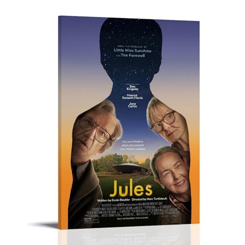 Jules Poster auf Leinwand, Wandkunstdrucke, Poster, Vintage-Kunst, ästhetische Dekoration für Zimmer, 40 x 60 cm, Rahmenstil Jules Poster auf Leinwand, Wandkunstdrucke, Poster, Vintage-Kunst, ästhetische Dekoration für Zimmer, 40 x 60 cm, Rahmenstil von JUAWEYQOEA