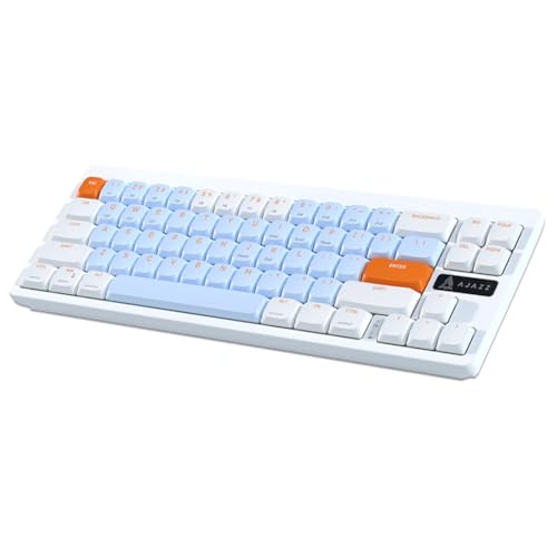 JUCHRZEY 2,4G -kompatibel Wireless Gaming Tastatur Dual-Modus Mini Büro Tastatur 68-Tasten Wiederaufladbare Tastatur for PC Smartphone von JUCHRZEY